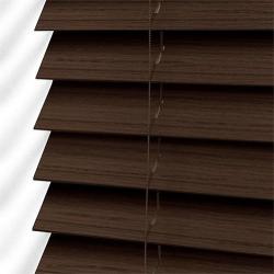 Faux Wood Blinds - Ready Made - 1200WX1500H Mahogany