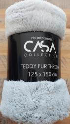 Throw Teddy Fleece Charcoal 125CM X150CM
