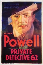 Private Detective 62 Poster Movie 27 X 40 Inches - 69CM X 102CM 1933