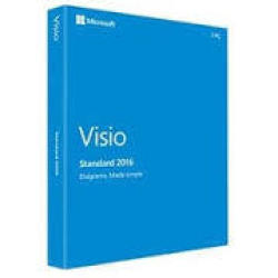 Microsoft Visio Standard 2016 - Fpp - 32 64-bit Dvd -fpp-vis2016-std