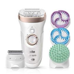 Braun Silk-epil 9 Skinspa 9-961V 4-IN-1 Epilators For Women Wet And Dry Epilator Ladies Electric Shaver Exfoliation And Skin Care System 12 Extra