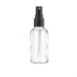 30ML Clear Glass Aromatherapy Bottle With Spritzer - Black 18 410
