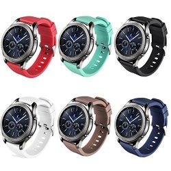TECKMICO 6PCS Samsung Gear S3 Frontier classic Bands Replacement Wristband For Samsung Gear S3 Frontier gear S3 Classic Smartwatch 6 Color