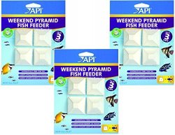 3 Pack Api 3-DAY Pyramid Automatic Fish Feeder
