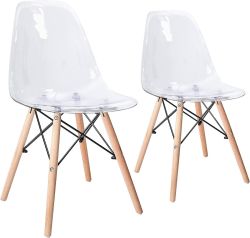 Lucid Cafe Chair Set Transparent And Stylish