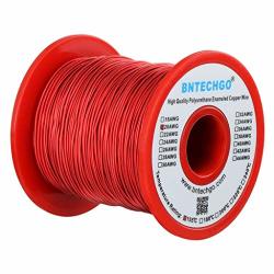 Bntechgo.com Bntechgo 20 Awg Magnet Wire - Enameled Copper Wire - Enameled Magnet Winding Wire - 1.0 Lb - 0.0315" Diameter 1 Spool Coil Red