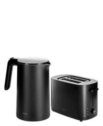 Zwilling Enfinigy Electric Kettle 1.5L & 2 Slot 2 Slice Toaster - Black