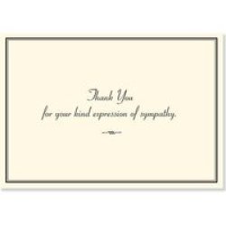 Thank You Notes Sympathy cards