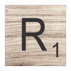 Tear Resistant Scrabble Letter R