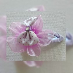 Lilac Bow Hairclip