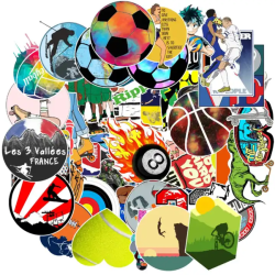 50 Pieces Variety Pack Sport Stickers