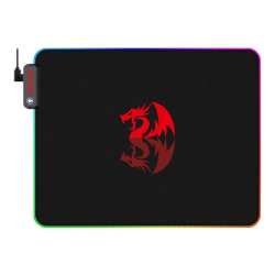 Redragon Pluto Rgb Mouse Mat 330 260 Black red Pre Owned