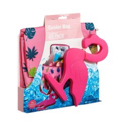 Cooper Cooler Bag W Ice Pack 2PCS - Flamingo