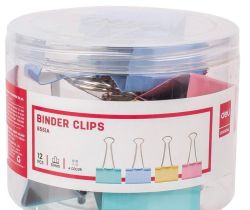 Colour Fold Back Clips - 51MM Tub Of 12