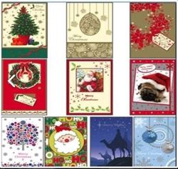 10 Card Pack & Envelopes - Christmas Cards