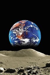 Malcolm Watson Earth From The Moon Outer Space Astronomy Photograph Photo Poster 24X36