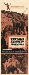 Tarzan's Greatest Adventure Poster Movie 14 X 36 Inches - 36CM X 92CM 1959 Insert Style A