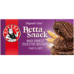 Bakers Betta Snack Chocolate & Oats Flavoured Wholewheat Digestive Biscuits 200G