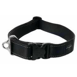 Rogz Classic Reflective Dog Collars - XXL Black