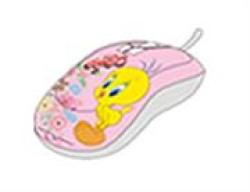 Tweety Optical USB Mouse Colour: Pink
