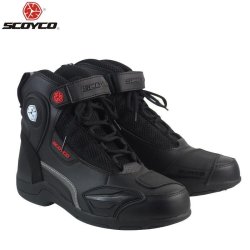 Scoyco Faux Leather Motorcycle Boots - 12