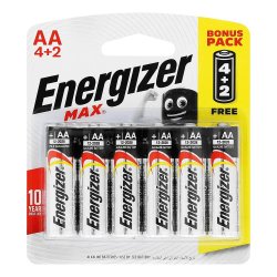 Battery Power Hub Energizer Max Batteries - Aa 6 Pack