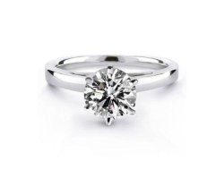 Natural Diamond Engagement Ring In 14ct White Gold - 0.40ct