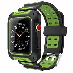 Vori Compatible With Apple Watch Band 42MM Case Shock-proof And Shatter-resistant Silicone Sport Band For Iwatch Band Protective Case Compatible With Apple Watch Series