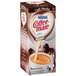 Liquid Coffee Creamer Caf? Mocha 0.375 Oz Cups 50 BOX 4 Box carton