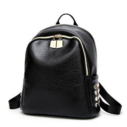 Leather Backpack Latest Fashion Cool Rivet Soft Pu Lady's Backpack Women Travel Double Shoulder Bag For Girl Bagpacks