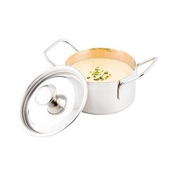 Met Lux 9 Ounce Small Casserole Dish With Lid 1 Break-resistant Individual Casserole Dish - Built-in Handles Durable Stainless Steel Casserole Soup Pot Cook
