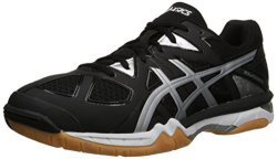 ASICS Men's Gel-tactic Volleyball Shoe Black onyx silver 6.5 M Us
