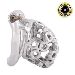 Ternence Ergonomic Design Stainless Steel Male Chastity Device Easy To Wear Male Cock Cage 45MM M Size