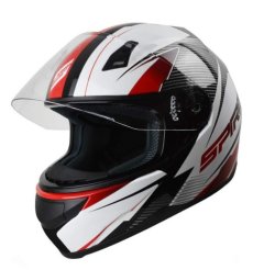 Spirit Tyro Wide Angle View Motorcycle Helmet With Cover - Red