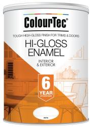 Colourtec Universal Gloss Enamel Paint White 5LTR