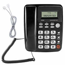 Mugast Telephone Landline W520 Cordless Home Desktop Fixed Telephone Office Wireless Phone Landline Support Hands-free Call Caller Id Outgoing Numbers Records Black