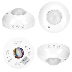 Motion Sensor Light LED Ceiling Lights Flush Mount Switch For Kitchen Hallway Bathroom Adjustable Body Motion Movement Infrared Detector Warm White