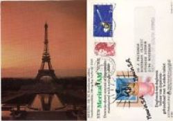 France 1984 Postcard From Paris To Rosebank South Africa