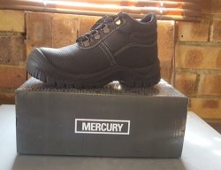 Dot Mercury Size 4 Safety Boots in Black