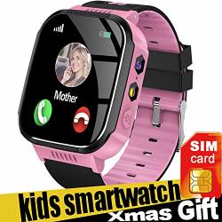 Smart Watch For Kids Best Gifts For 4-12 Year Old Boys Girls Kids Smart Watch Gps Tracker Watch With Sos Call Touch Screen Game
