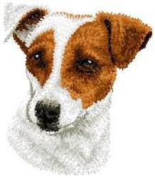 Peach Guest Towel Jack Russels Dog