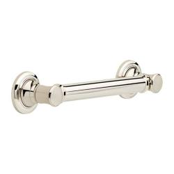 Delta 41612-PN Traditional Grab Bar With Concealed Mounting 12-INCH Brilliance Polished Nickel