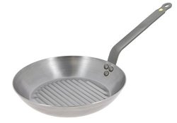 Mineral B Round Carbon Steel Grill-pan 10.25-INCH