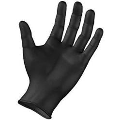 Semperforce BLACK Nitrile Disposable Gloves Powder Free Textured Fingertips 4 Mil Thickness Latex Free Medical Examination Glove Extra Large Case 1000 Gloves