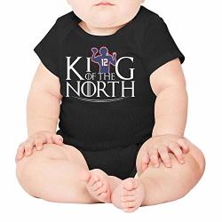 Pplopo GOAT-12-KING-OF-THE-NORTH- Baby Infant Bodysuit Short Sleeve Newborn Baby Onesies