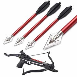 Deals on Aluminium Crossbow Bolts Arrows 6.5 Steel Broadhead Tips