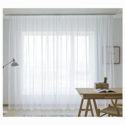 Matoc Readymade Curtain -sheer Mystic Voile -off White - Taped 500CM W X 230CM H