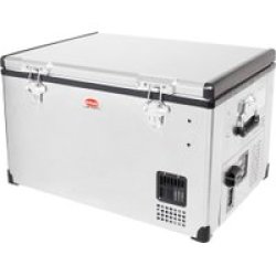 Snomaster - 65L Low Profile Single Compartment Stainless Steel Fridge freezer Ac dc