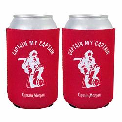 Captain Morgan Beer Can Cooler Set Of 2