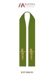 Alpha & Omega In Cross - Stole In All Liturgical Colours